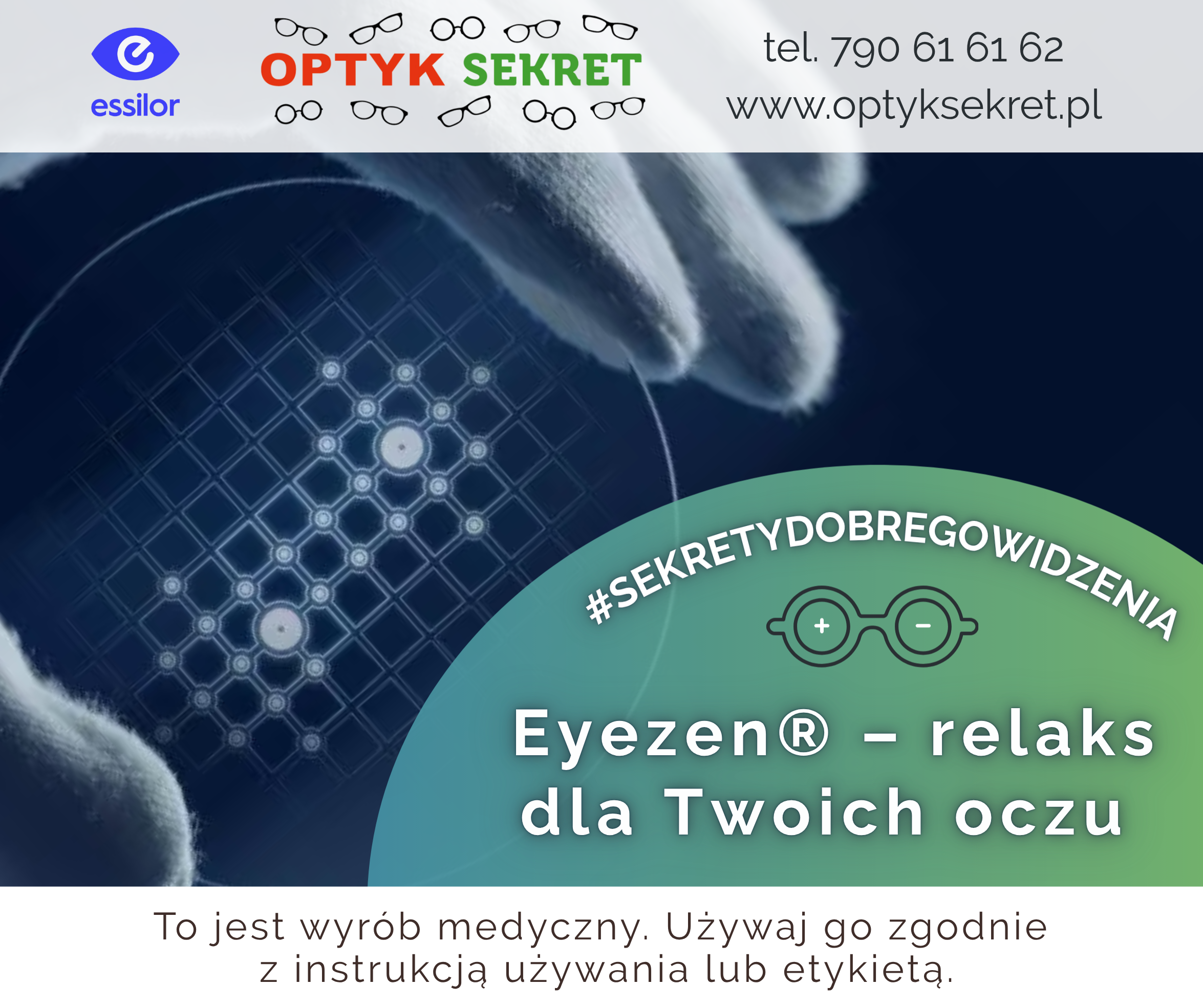 Sekrety Dobrego Widzenia - Eyezen® - relaks dla Twoich oczu